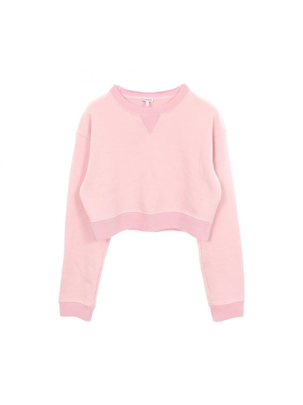 Loewe Sweatshirt Anagram Cropped Length Cotton Wool